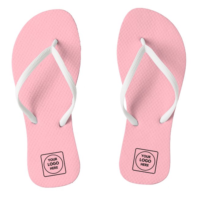 Blush Pink Custom Logo | Modern Promotional Wear Jandals (Footbed)