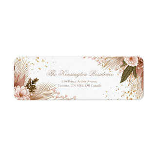 Blush Pink Dahlia Gold Stardust Botanical