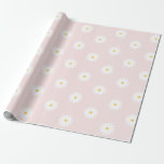Blush Pink Daisy  Wrapping Paper<br><div class="desc">Blush Pink Daisy Wrapping Paper</div>