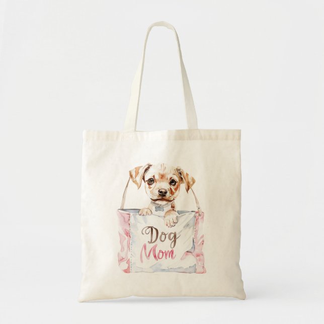Blush Pink Dog Mom Bag (Front)