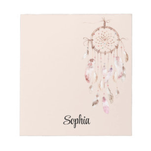 Blush Pink Dream Catcher Notepad