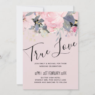 Blush Pink Dusty Blue Floral Wedding Budget