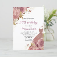 Blush Pink Dusty Rose Dress 50th Birthday Party