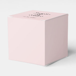 Blush Pink Elegance Wedding Favour Box