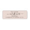 Blush Pink Elegant Chic Future MR and MRS Address