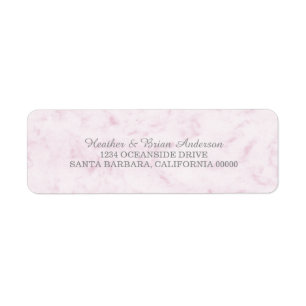 Blush Pink Elegant Marble Wedding