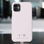 Blush Pink Elegant Minimalist Monogram Name Case-Mate iPhone Case<br><div class="desc">Elevate your smartphone with our Classic Elegant Modern Minimalist Monogram Name iPhone Case. This meticulously designed case combines timeless sophistication with contemporary minimalism. Crafted to perfection, it not only protects your device but also adds a touch of personalised style. The monogram and name customisation options make it uniquely yours, adding...</div>