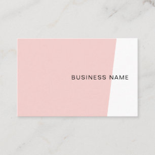 Blush Pink Elegant Modern Minimalist Template Business Card