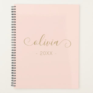 Blush Pink Elegant Script 2024 Planner