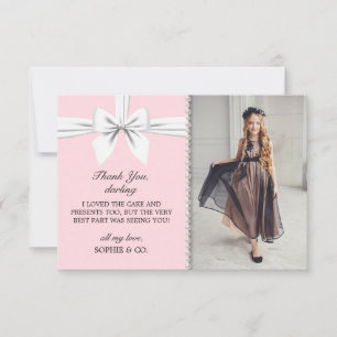 Blush Pink Elegant Tiffany Fancy Party Thank You