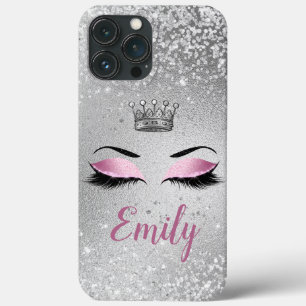 Blush Pink Fabulous Glitter Eyes Case-Mate iPhone  13 Pro Max Case