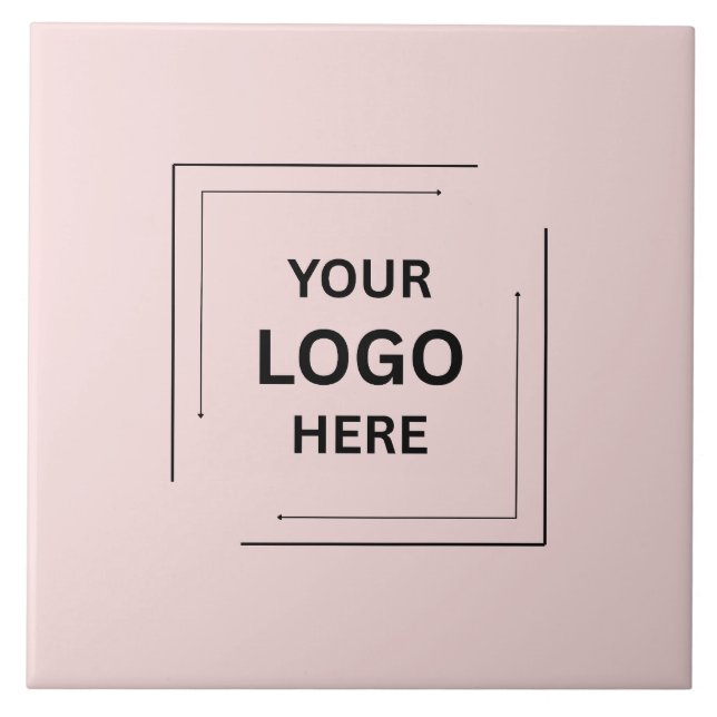 Blush Pink Feminine Business Branding Style Tile (Front)