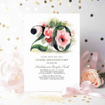 Blush Pink Floral 20th Wedding Anniversary Invitation<br><div class="desc">Adorable blush pink watercolor flowers 20th wedding anniversary party invitations</div>