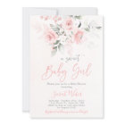 Blush pink floral baby shower girl