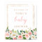 Blush Pink Floral Baby Shower Welcome Sign