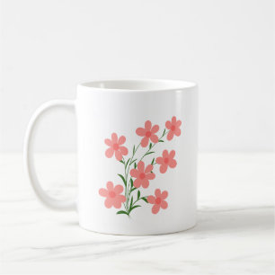 Blush Pink Floral Bouquet Mug