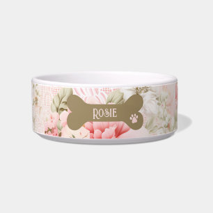 Blush Pink Floral Bowl