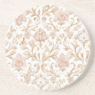 Blush Pink Floral Coaster