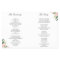 Blush Pink Floral Geometric Folded Wedding Program