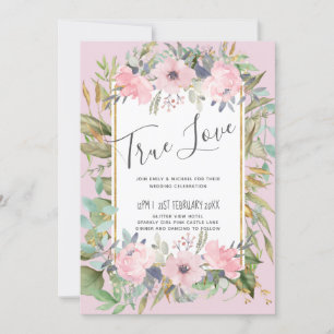 Blush Pink Floral Greenery Boho Wedding