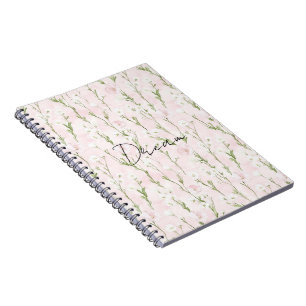 Blush Pink Floral Notebook