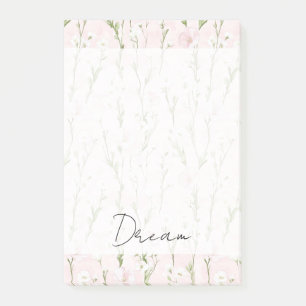 Blush Pink Floral  Post-it Notes