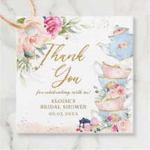 Blush Pink Floral Tea Party Baby Shower Birthday