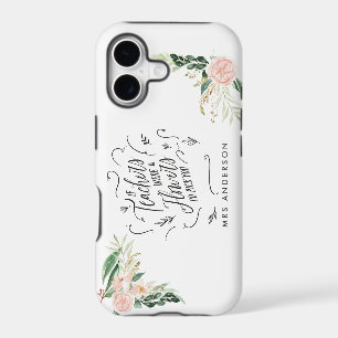 Blush pink floral thank you teacher gift