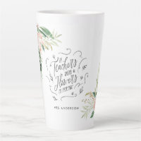 Blush pink floral thank you teacher gift