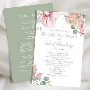 Blush Pink Floral Wedding Ceremony 