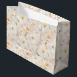 Blush Pink Flowers Bridal Shower Large Gift Bag<br><div class="desc">Blush Pink Flowers Bridal Shower</div>