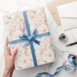 Blush Pink Flowers Bridal Shower Wrapping Paper<br><div class="desc">Blush Pink Flowers Bridal Shower</div>