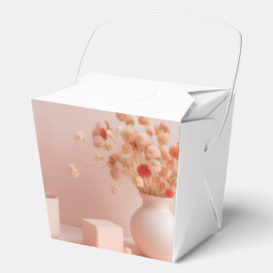 Blush Pink Flowers favour boxes