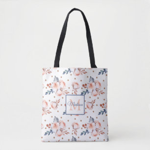 Blush Pink Flowers Tote Bag