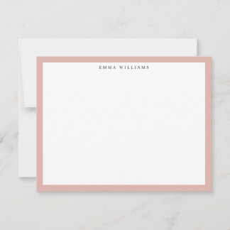 Blush Pink Frame Note Card