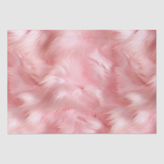 Blush Pink Fur Tissue Paper (Front)