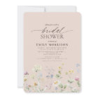 Blush Pink Garden Flowers Watercolor Bridal Shower