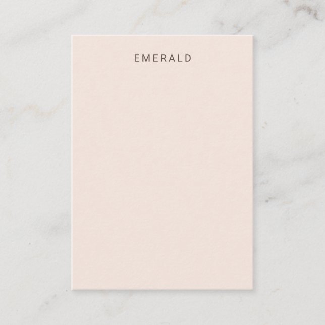 Blush Pink Gemstone Display Card (Front)