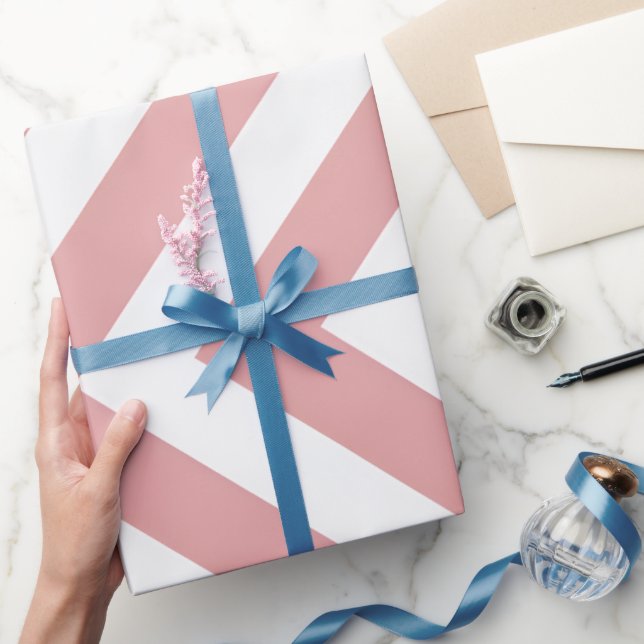 Blush Pink Geometric Wrapping Paper (Gifting)