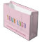 Blush Pink Gift Bag Custom Logo Personalised Bulk
