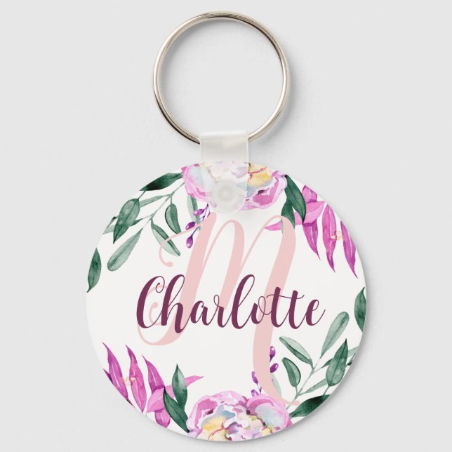 Blush Pink Gift for niece Birthday party favour  Key Ring (Front)