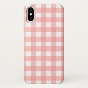 Blush Pink Gingham Check Pattern Case-Mate iPhone Case