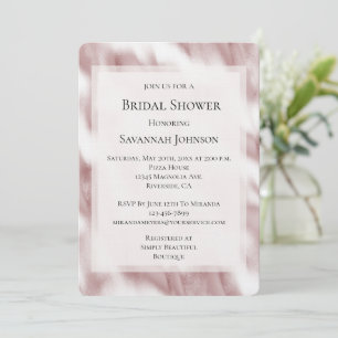Blush Pink Glam Bridal Shower Invitation