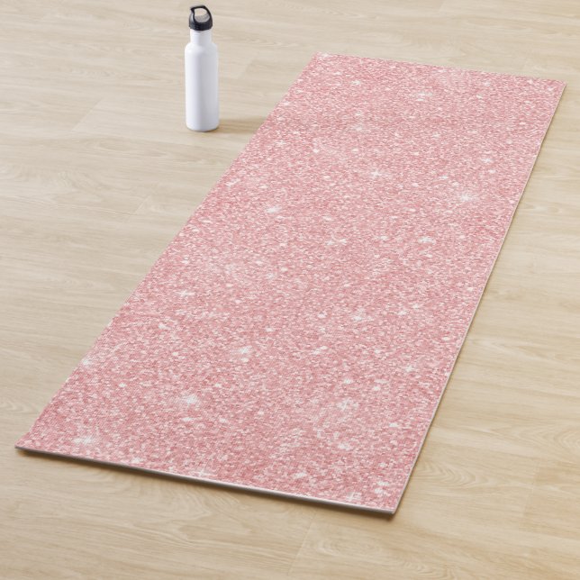 Blush Pink glitter Yoga Mat (In Situ)