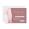 Blush Pink Gold Agate Dusty Rose Wedding RSVP Card