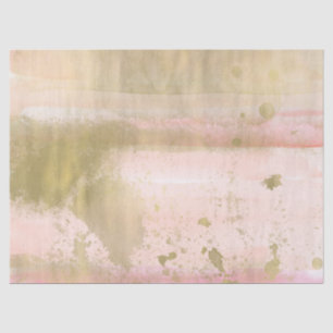 Blush Pink Gold Glam Watercolor Hello Beautiful Tissue Paper