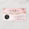 Blush Pink Gold Glitter Custom Logo Agate Monogram