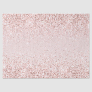 Blush Pink Gold Glitz Glitter Sparkle Tissue Paper
