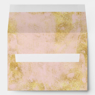 Blush Pink Gold Grunge Envelopes