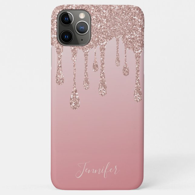 Blush Pink Gold Luxury Shimmer Case-Mate iPhone Case (Back)